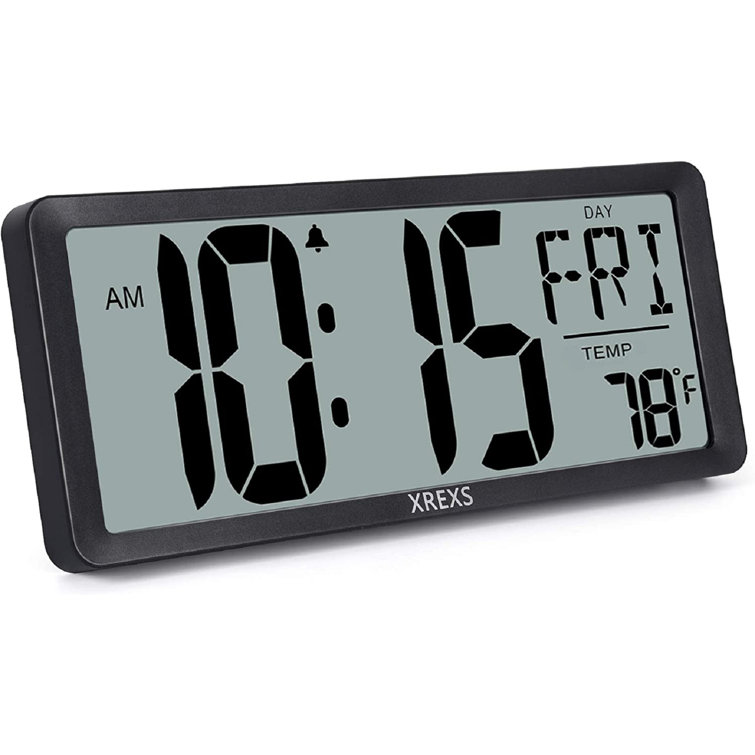 Kudos Digital Electric Tabletop Clock in Black Wayfair